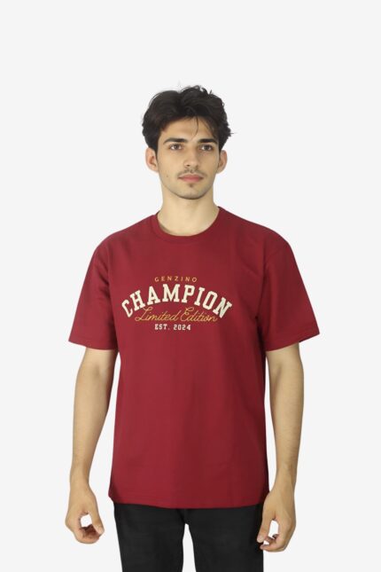 CHAMPION Maroon Oversized T-Shirt