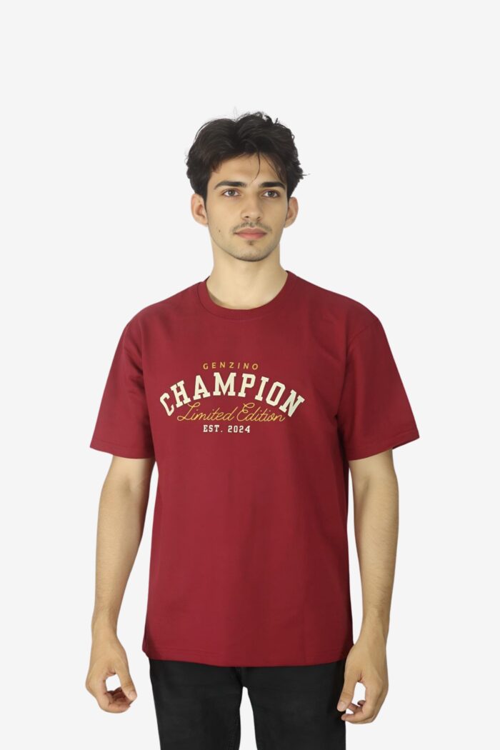 CHAMPION Maroon Oversized T-Shirt