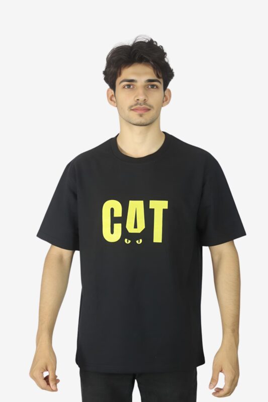 CAT Black Oversized T-Shirt