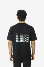 Loose Fit ILLUSION Black T-Shirt