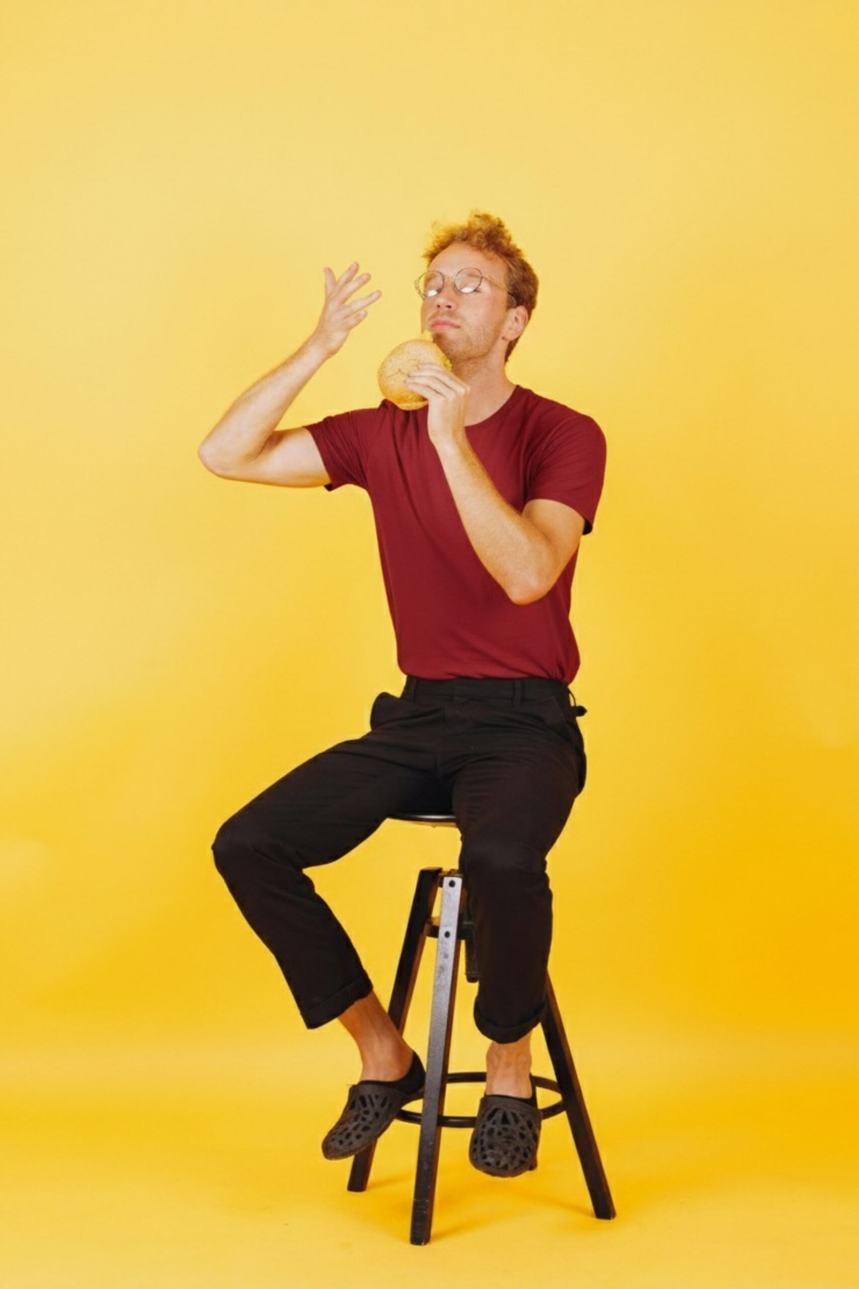 84 Plain Maroon Oversized T-Shirt - Image 1