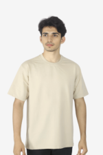 Plain Beige Oversized Tee