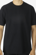 Plain Black Oversized Tee - Image 2