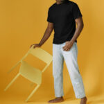 Solid Black Oversized Tshirt