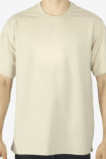 Plain Beige Oversized Tee - Image 2